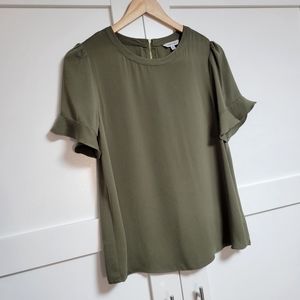 Naked Zebra Lovely Top - Army Green (S)